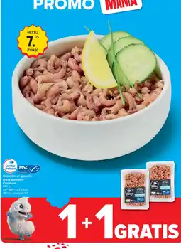 Carrefour Gekookte en gepelde grijze garnalen aanbieding