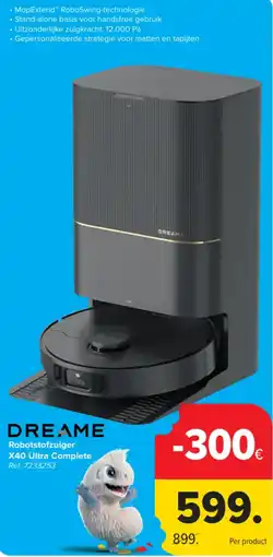 Carrefour Dreame robotstofzuiger x40 ultra complete aanbieding