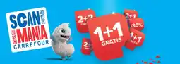 Carrefour 1+1 Gratis aanbieding