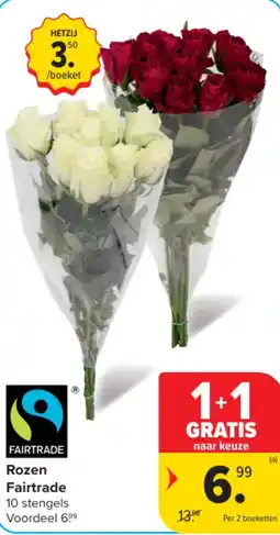 Carrefour Rozen Fairtrade aanbieding