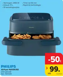 Carrefour Philips airfryer na156/60 aanbieding