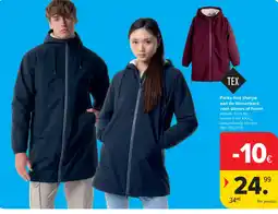 Carrefour Parka met sherpa aanbieding