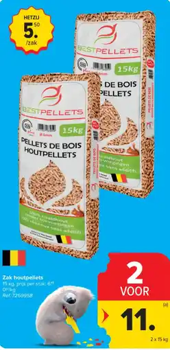Carrefour Zak houtpellets aanbieding