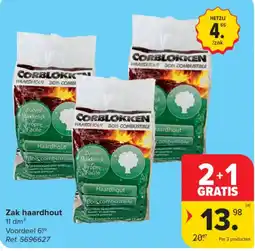 Carrefour Zak haardhout aanbieding