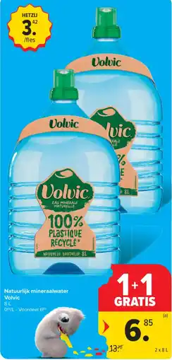 Carrefour Natuurlijk mineraalwater Volvic aanbieding