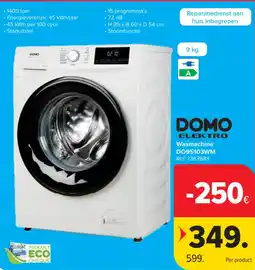 Carrefour Wasmachine domo aanbieding