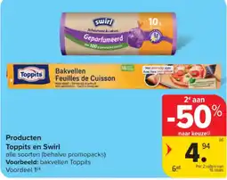 Carrefour Toppits en Swirl bakvellen aanbieding