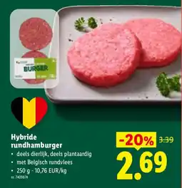 Lidl Hybride rundhamburger aanbieding