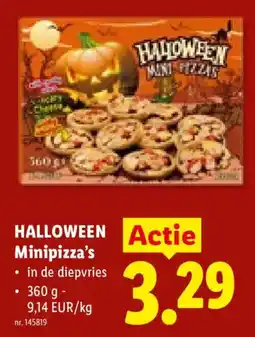 Lidl Halloween Minipizza's aanbieding