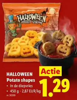 Lidl Halloween potato shapes aanbieding