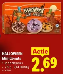 Lidl Halloween minidonuts aanbieding