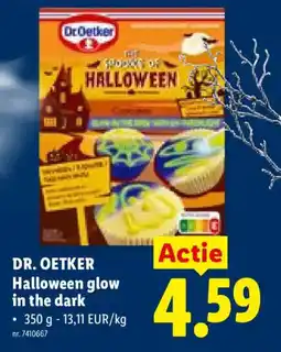 Lidl Dr. Oetker halloween glow in the dark aanbieding