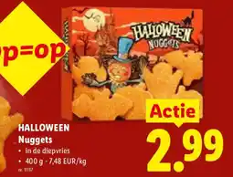 Lidl Halloween nuggets aanbieding