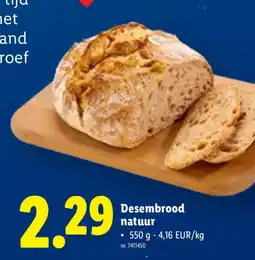 Lidl Desembrood natuur aanbieding