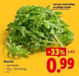 Lidl Rucola aanbieding