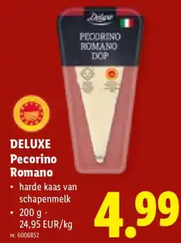 Lidl Deluxe Pecorino Romano aanbieding