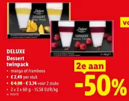 Lidl Deluxe Dessert twinpack aanbieding