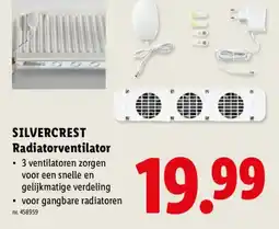 Lidl Silvercrest radiatorventilator aanbieding