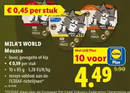 Lidl Mila's world Mousse aanbieding