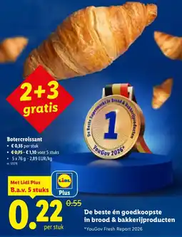 Lidl Botercroissant aanbieding