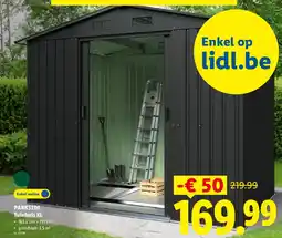 Lidl Parkside tuinhuis xl aanbieding