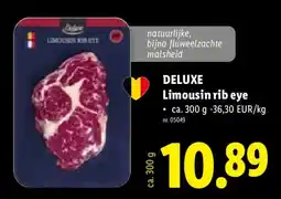 Lidl Deluxe limousin rib eye aanbieding