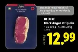 Lidl Black angus striploin aanbieding
