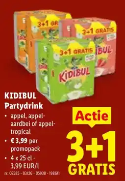 Lidl Kidibul Partydrink aanbieding