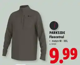 Lidl Parkside fleecetrui aanbieding