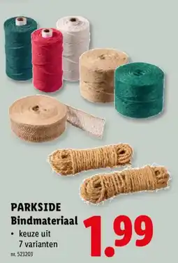 Lidl Parkside bindmateriaal aanbieding
