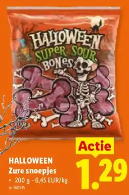 Lidl Halloween zure snoepjes aanbieding