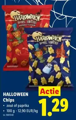 Lidl Halloween Chips aanbieding