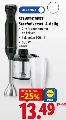Lidl Staafmixerset, 4-delig aanbieding