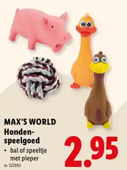 Lidl Honden-speelgoed aanbieding