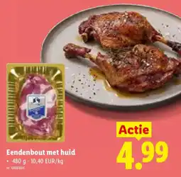 Lidl Eendenbout met huid aanbieding