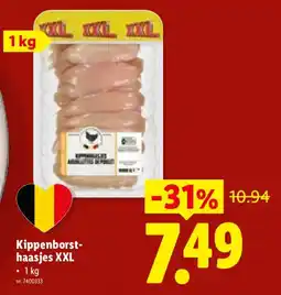 Lidl Kippenborst-haasjes XXL aanbieding