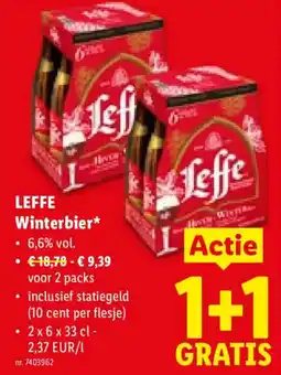 Lidl Leffe Winterbier aanbieding