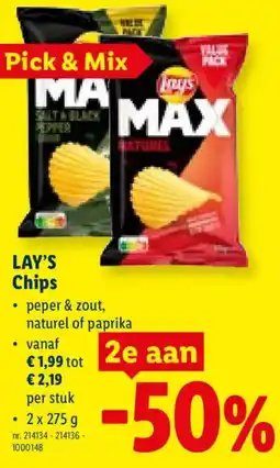 Lidl Lay's Chips aanbieding