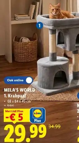 Lidl Mila's world 1. Krabpaal aanbieding