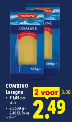 Lidl Combino Lasagne aanbieding