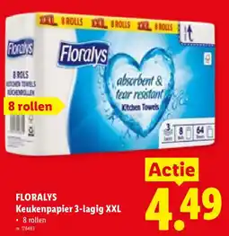 Lidl Floralys keukenpapier 3-lagig xxl aanbieding