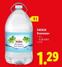 Lidl Saskia Bronwater aanbieding
