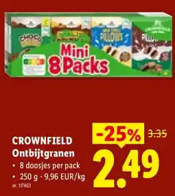 Lidl Crownfield ontbijtgranen aanbieding