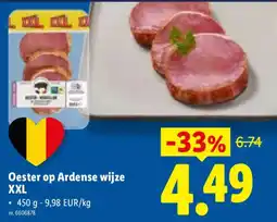 Lidl Oester op Ardense wijze XXL aanbieding