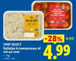 Lidl Balletjes in tomatensaus of vol-au-vent aanbieding