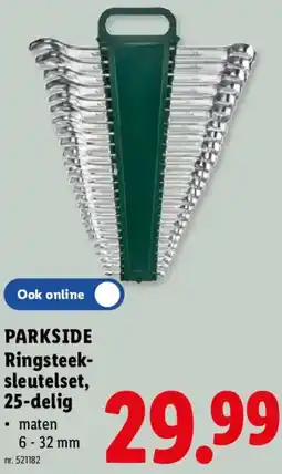 Lidl Parkside ringsteeksleutelset aanbieding