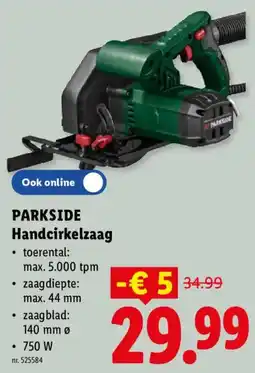 Lidl Handcirkelzaag aanbieding