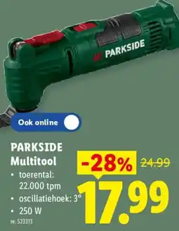 Lidl Parkside multitool aanbieding