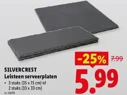 Lidl Silvercrest leisteen serveerplaten aanbieding