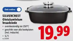 Lidl Silvercrest gietaluminium braadslede aanbieding